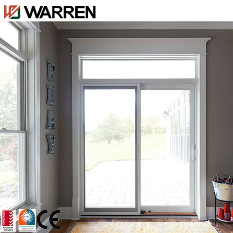 Double glazed sliding doors aluminum interior slide industrial sliding door