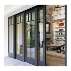 Custom 96x80 Glass Aluminum Sliding Door System Living Dressing Room Sliding Door