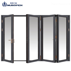 High End Aluminum Glass Bi Folding Door on China WDMA