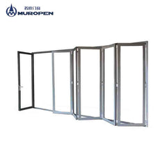 High End Aluminum Glass Bi Folding Door on China WDMA