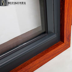 High Quality Top Thermal Broken Aluminum Profile Double Glass Single Hung Sliding Windows With Grille on China WDMA