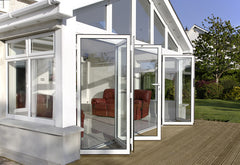 High Quality uPVC Folding Glass Patio Door with Good Prices on China WDMA