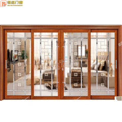 High-end aluminum sliding door system balcony sliding door fire anti-theft heavy-duty aluminum sliding door made in China on China WDMA