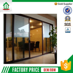 High grade electric control sliding glass door with blinds on China WDMA