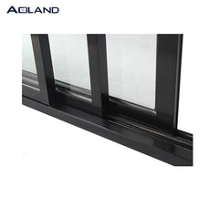 High performance Aluminium glass 3 panel sliding door with as 2047 standard on China WDMA