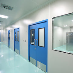 High quality airtight metal access french open clean room doors and windows with frame on China WDMA