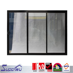 High quality double glazing aluminum sound proof sliding aluminum storefront door on China WDMA