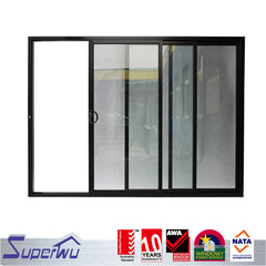 High quality double glazing aluminum sound proof sliding aluminum storefront door on China WDMA