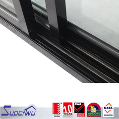 High quality double glazing aluminum sound proof sliding aluminum storefront door on China WDMA