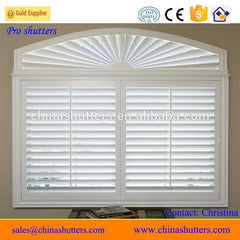 High quality upvc bifold louvre doors, plantation shutters on China WDMA