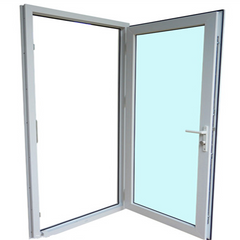 Hot Sale Interior Office Plastic Frame Covering Cheap China French Exterior Pvc Casement Glass Door on China WDMA