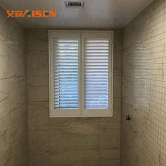 Hot Sale White Wooden Horizontal Open Window Plantation Shutters on China WDMA