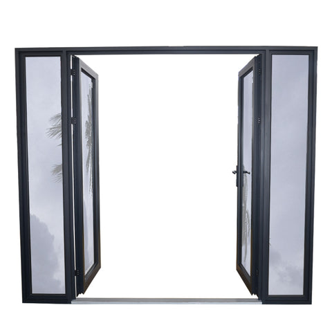 Hot sale double open exterior aluminum hinged french doors price on China WDMA