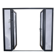 Hot sale double open exterior aluminum hinged french doors price on China WDMA