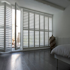 Hot sale interior cheap customized plantation shutters casement windows from factory on China WDMA