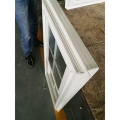 Hot sale upvc window hardware vertical sliding window with double pane glass on China WDMA