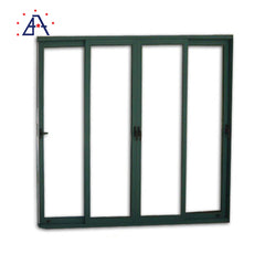 Hot sell Powder coated aluminum frame horizontal slider with double glazed glass on China WDMA