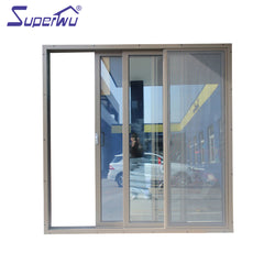 Hotel project Double tempered glass aluminum sliding doors on China WDMA