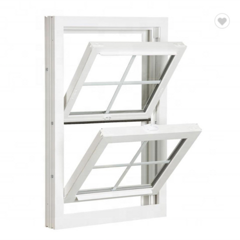 Hurricane impact High Quality Vinyl UPVC Double Hung Windows on China WDMA