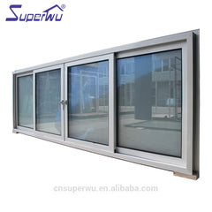 Hurricane resistant small vertical glass commercial sliding window for house on China WDMA