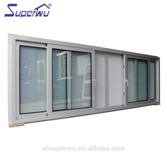 Hurricane resistant small vertical glass commercial sliding window for house on China WDMA