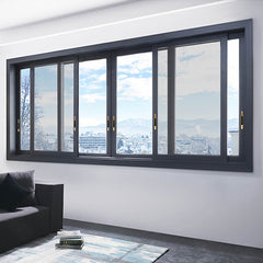 ISO 9001 Certified Aluminium Sliding Windows Cost With Thermal Break And Lowe Glazing on China WDMA