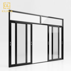 In Stock Cheap price french transom design 4 panel floor to ceiling temper glass sliding aluminium doors for pakistan patio on China WDMA on China WDMA