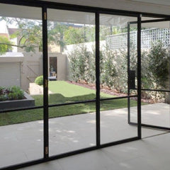 Industrial steel glass doors metal frames windows grill iron casement door design on China WDMA