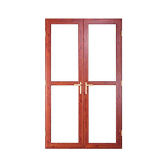 Interior aluminum casement door with double glass customized size on China WDMA