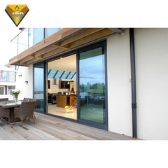 Interior french balcony sliding aluminum doors sliding doors with blinds between glass on China WDMA