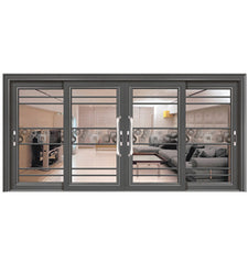 JBD residential external aluminium stack doors black large new aluminium sliding doors on China WDMA