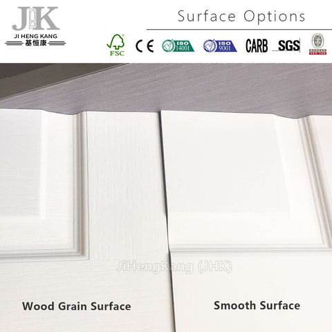 JHK-017 White Primer Wood Grain MDF Wood Door Skin on China WDMA