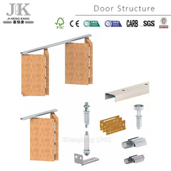 JHK-B08 Soundproof Internal Folding Doors Wholesale Wood Bi Fold Door Closet on China WDMA