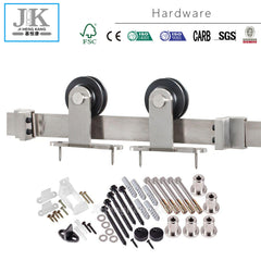 JHK-Quiet Glide Barn Door Hardware Oak Sliding Barn Door on China WDMA