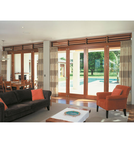 Japanese style folding door partition living room balcony bedroom indoor door customized folding sliding doors on China WDMA