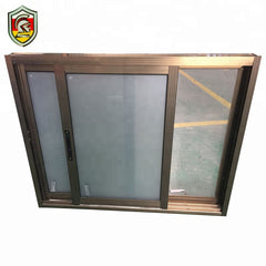 Kenya commercial building material 6mm single tempered glass aluminum sliding windows on China WDMA