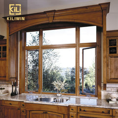 Kiliwin Make in China hot sale low price luxury aluminium wood casement windows for nigeria on China WDMA