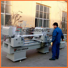 LJZ2-450X3700 aluminum window door double mitre saw fabrication machine on China WDMA