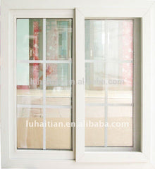 LZ upvc frame glass sliding window with mosquito screen net cheap project windows pvc china supplier on China WDMA