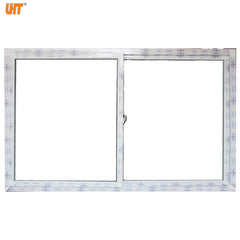 LZ upvc frame glass sliding window with mosquito screen net cheap project windows pvc china supplier on China WDMA