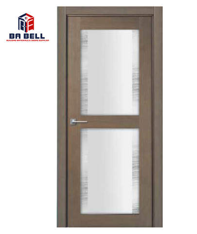 Laminated Glass Wooden Veneer Mdf Internal Door Design Single Swing Open Style Interior Doors on China WDMA