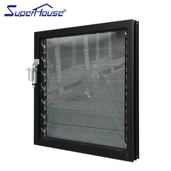 Large size Electric aluminium frame adjustable glass louvre window for sale on China WDMA