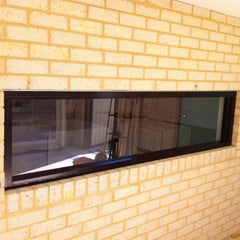 Latest Design Aluminum Frame Windows Hurricane Proof Bullet Proof Aluminum Fixed Windows With Frosted Tempered Safety Glass on China WDMA