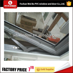 Latest design Crank open window pvc windows with top brand hardware on China WDMA