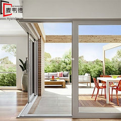 Latest design aluminum frame soft closing glass cheap sliding doors on China WDMA