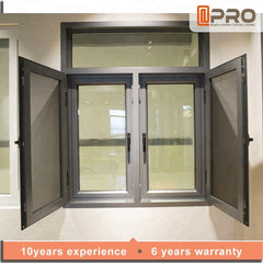 Latest house windows door designs double glazed aluminum glass tilt and turn windows on China WDMA