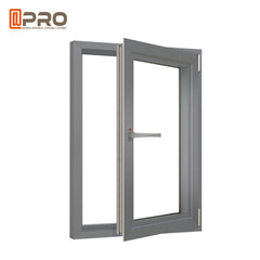 Latest house windows door designs double glazed aluminum glass tilt and turn windows on China WDMA