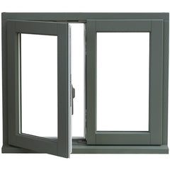 Latest modern style aluminum casement window sash flush design on China WDMA