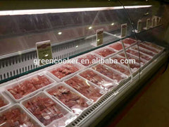 Lift up curved glass deli/fresh food commercial refrigerator on China WDMA