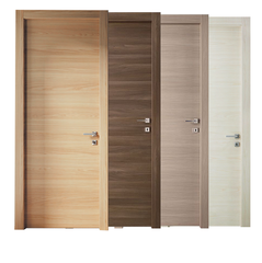 Light Walnut Italy Style Inside porte Simple Wood Door Custom Made Good Quality Cheap bedroom Swing MDF Interior Room Doors on China WDMA